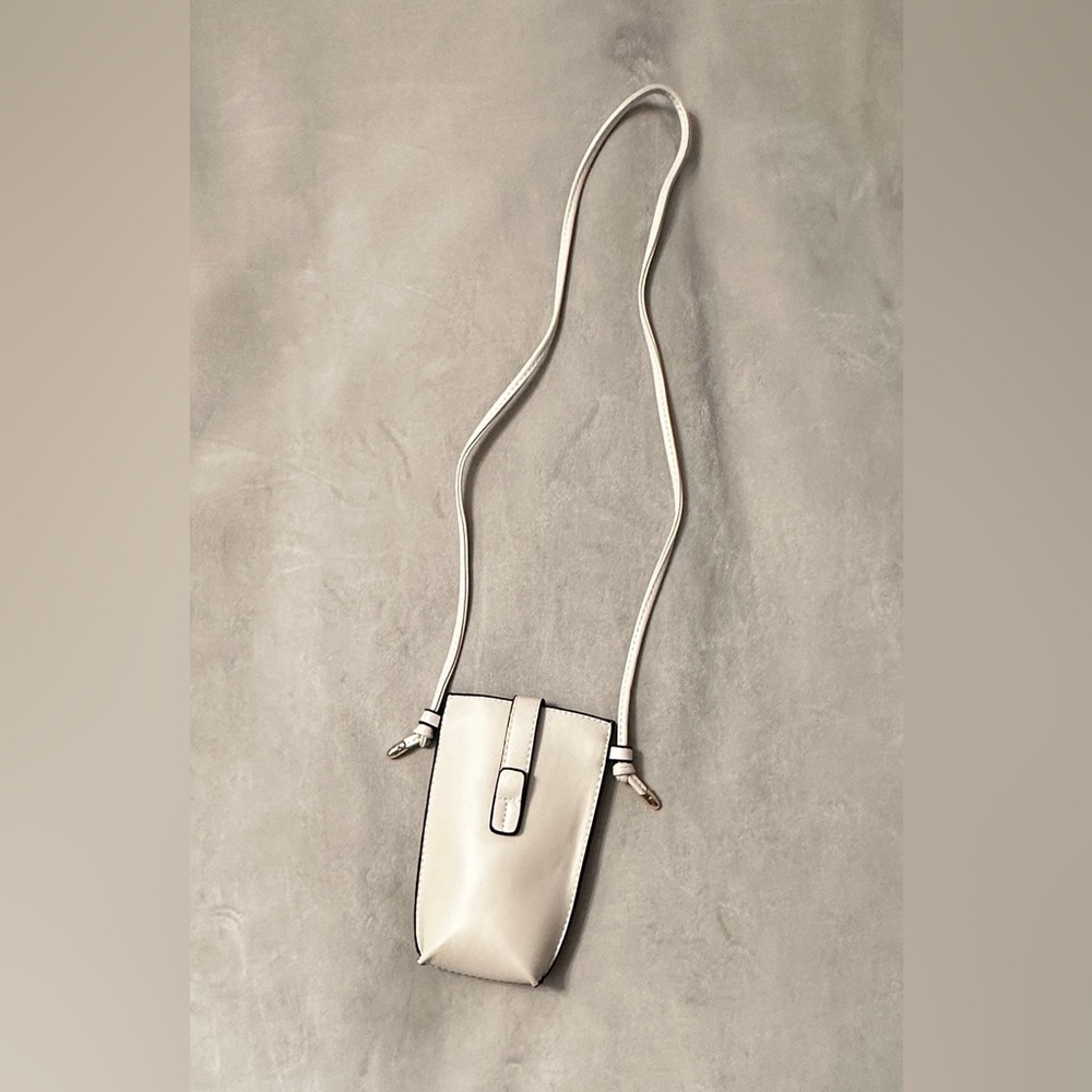 Cream Crossbody Bag Phone Pouch